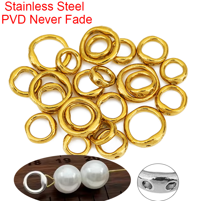 Toggle Clasp Gold - 20 قطعة قلادة من الفولاذ المقاوم