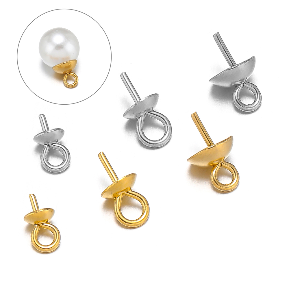 Jewelry Making Rivets - 50-100 قطعة الذهب اللون الفولاذ المقاوم