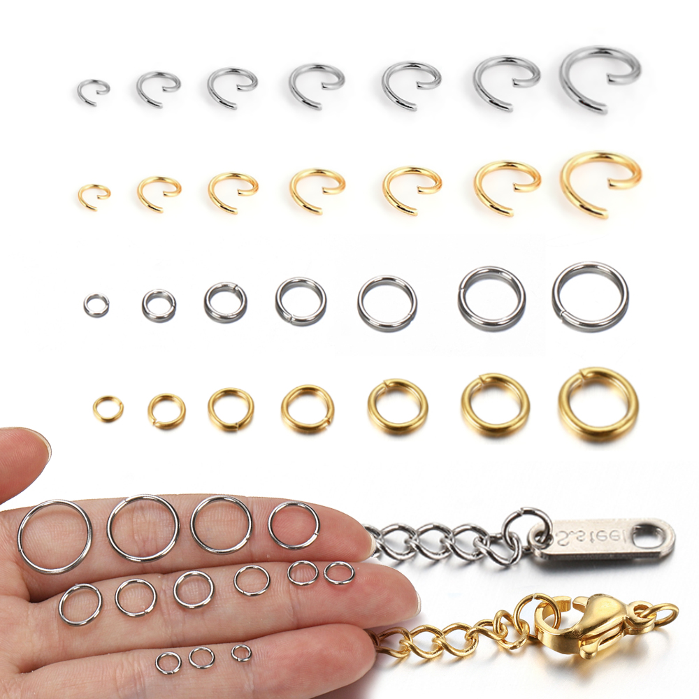 Jewelry Making Supplies Wholesale - 100-200 قطعة/الوحدة الفولاذ المقاوم للصدأ الانتقال