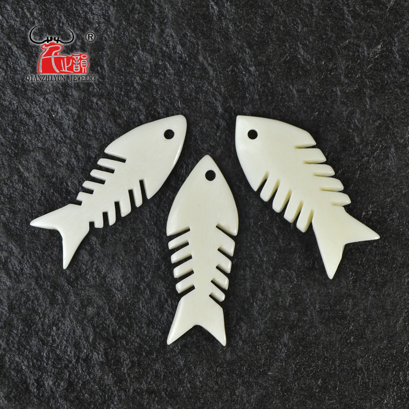 Jewelry Making New Zealand - 3 قطعة اليدوية منحوتة الياك العظام
