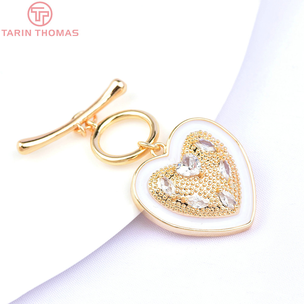 Toggle Clasp Gold - (6395) 2 مجموعات 24K لون الذهب