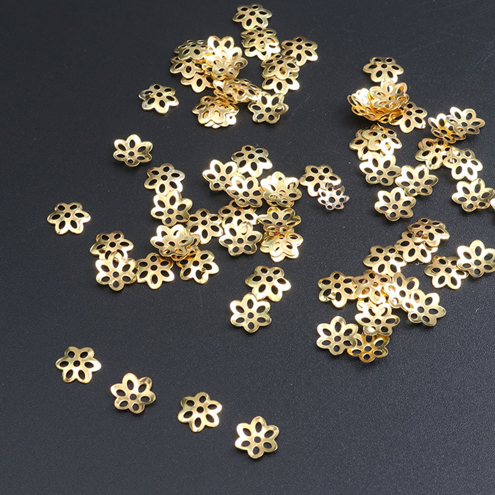Jewelry Making In Bali - طقم قبعات زهور من الخرز للأساور