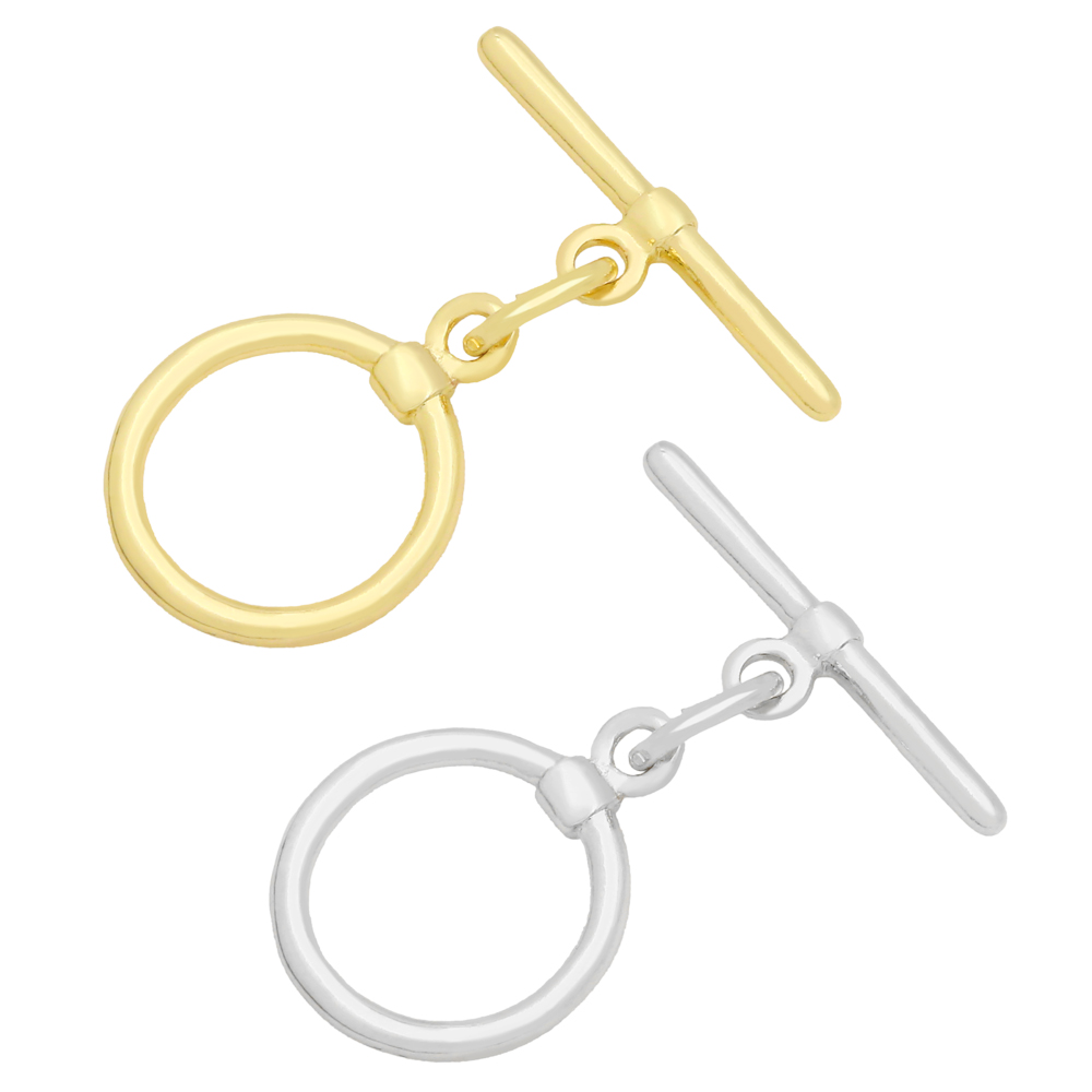 Toggle Clasp Gold - OCESRIO العصرية تبديل المشابك المستديرة لصنع