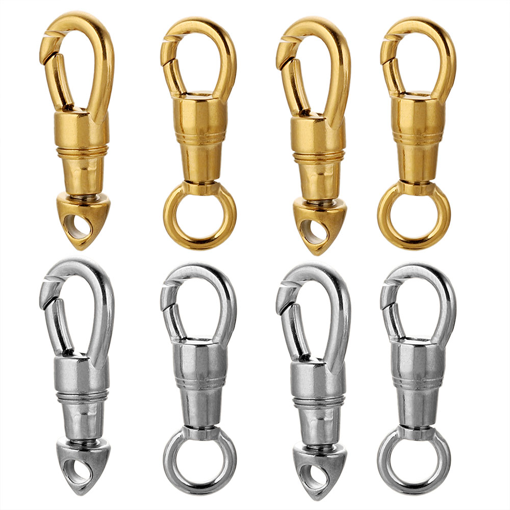 2 قطعة/الوحدة الفولاذ المقاوم  - مراجعة Toggle Clasp Gold وسعره
