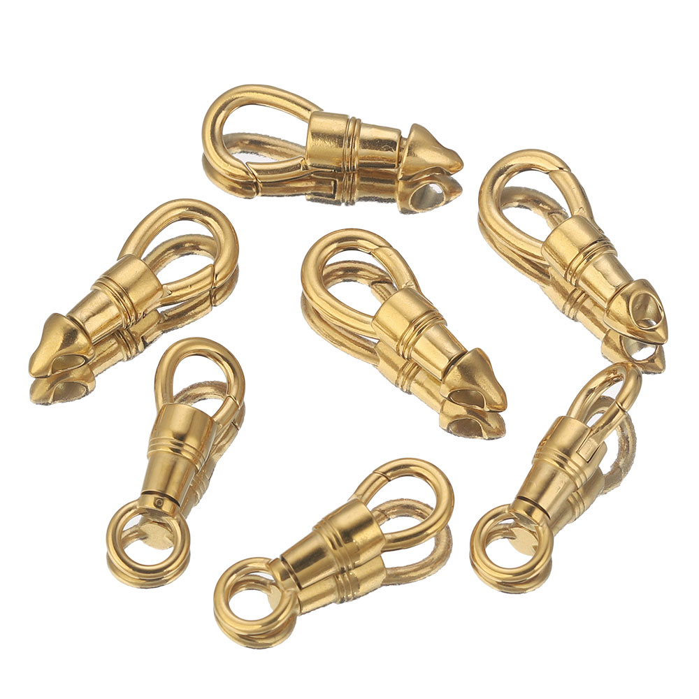 2 قطعة/الوحدة الفولاذ المقاوم  - مراجعة Toggle Clasp Gold وسعره