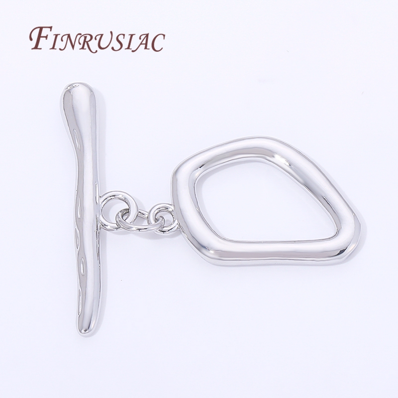 2/4/6 قطعة مشابك تبديل مطلية ب - مراجعة Toggle Clasp Gold وسعره