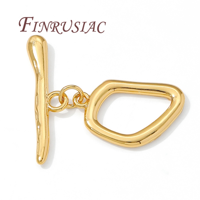 2/4/6 قطعة مشابك تبديل مطلية ب - مراجعة Toggle Clasp Gold وسعره