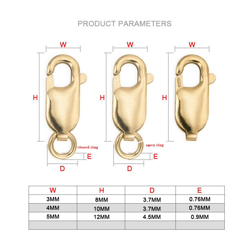 مشبك جراد البحر 14K الذهب معبأ - مراجعة Jewelry Making Supplies Wholesale وسعره