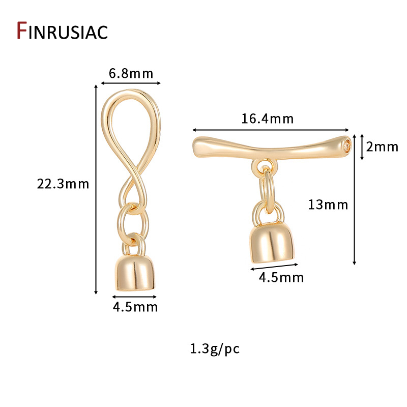 14K مطلية بالذهب إنفينيتي رمز  - مراجعة Toggle Clasp Gold وسعره