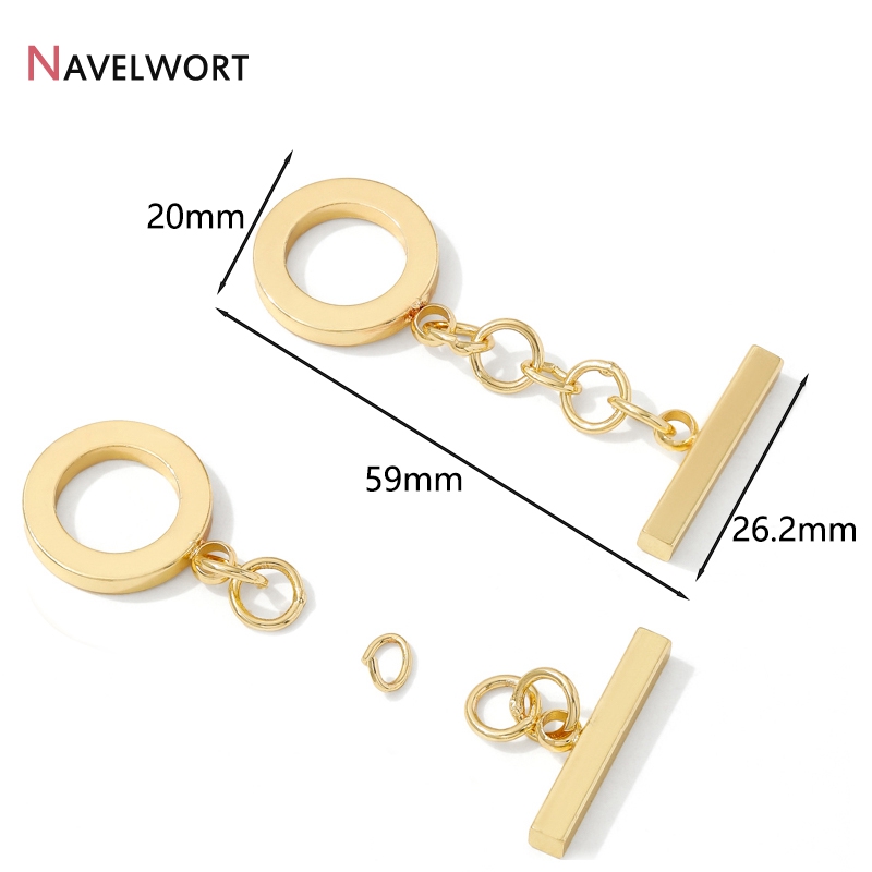 مشابك OT دائرية من النحاس المط - مراجعة Toggle Clasp Gold وسعره