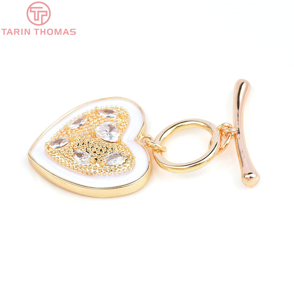(6395) 2 مجموعات 24K لون الذهب - مراجعة Toggle Clasp Gold وسعره