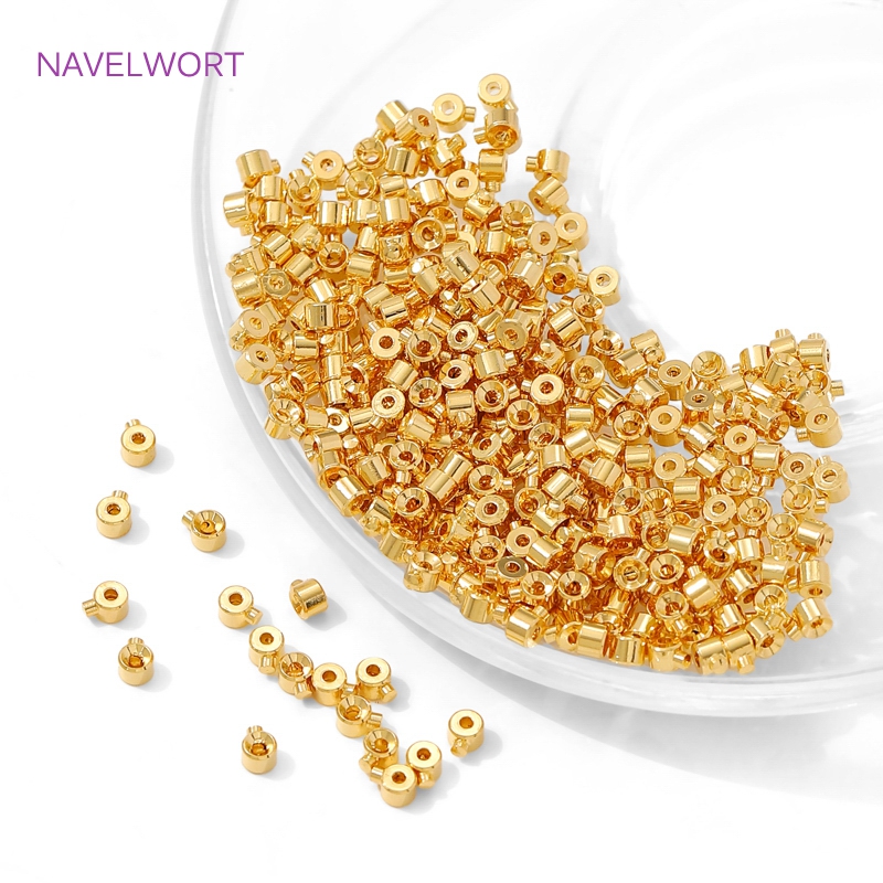 خرز دائري مطلي بالذهب عيار 18  - مراجعة Jewelry Making Light وسعره