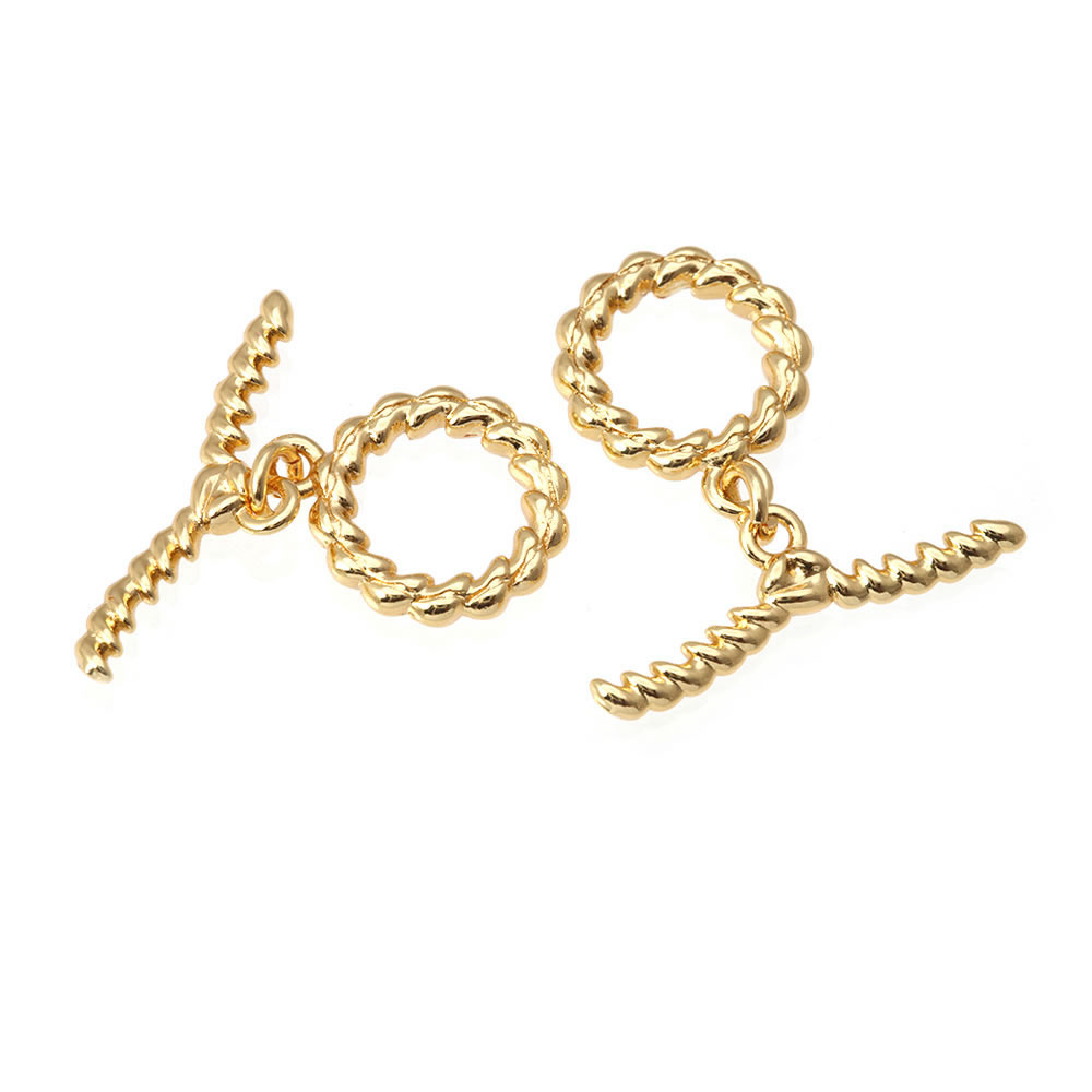 6 مجموعات 18K الذهب اللون النح - مراجعة Toggle Clasp Gold وسعره