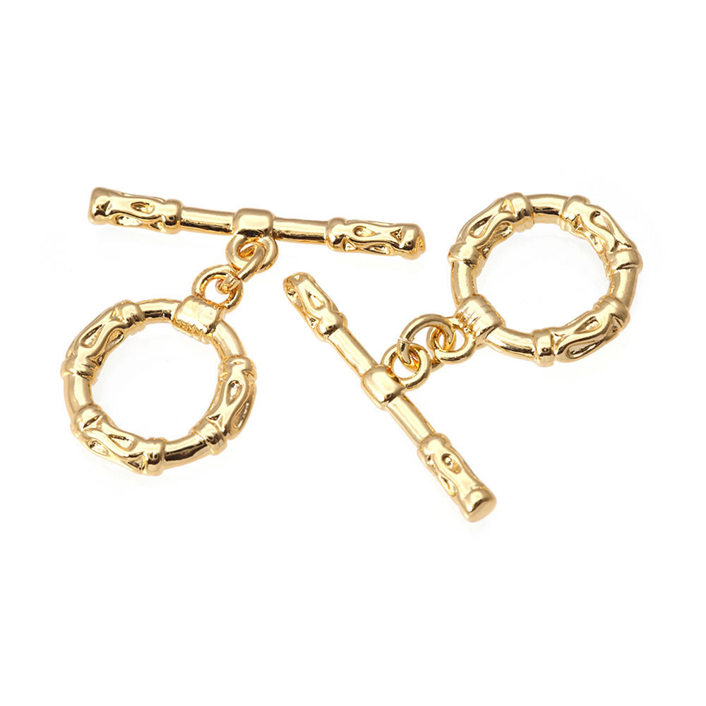 6 مجموعات 18K الذهب اللون النح - مراجعة Toggle Clasp Gold وسعره