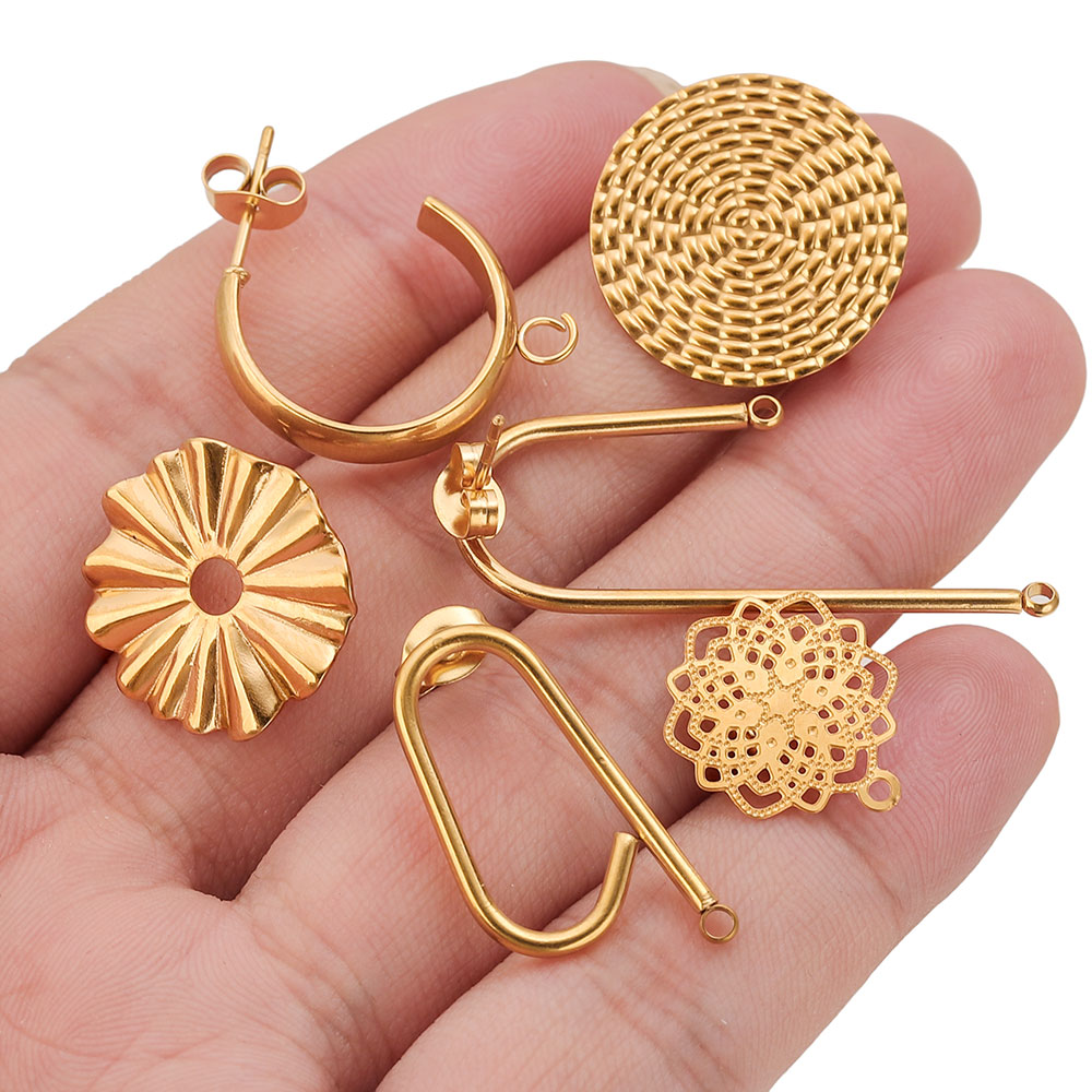 10 قطعة أقراط من الفولاذ المقا - مراجعة Jewelry Making Supplies Wholesale وسعره