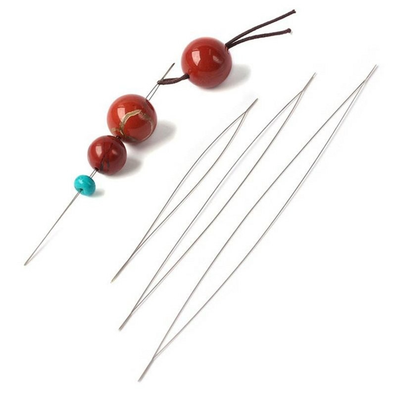 1-10 قطع إبر خرز بعين كبيرة قا - مراجعة Jewelry Making Rivets وسعره