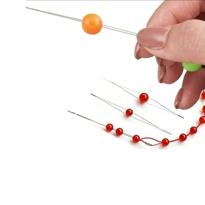 1-10 قطع إبر خرز بعين كبيرة قا - مراجعة Jewelry Making Rivets وسعره