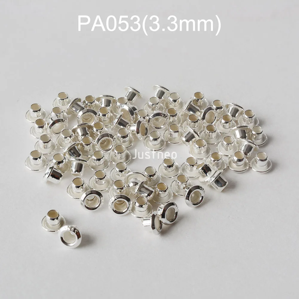925 فضة جروميت العيينة برشام ل - مراجعة Jewelry Making Rivets وسعره