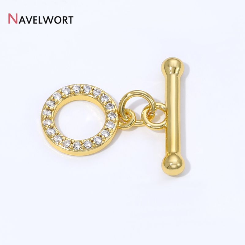 مشابك OT مطلية بالذهب عيار 18  - مراجعة Toggle Clasp Gold وسعره