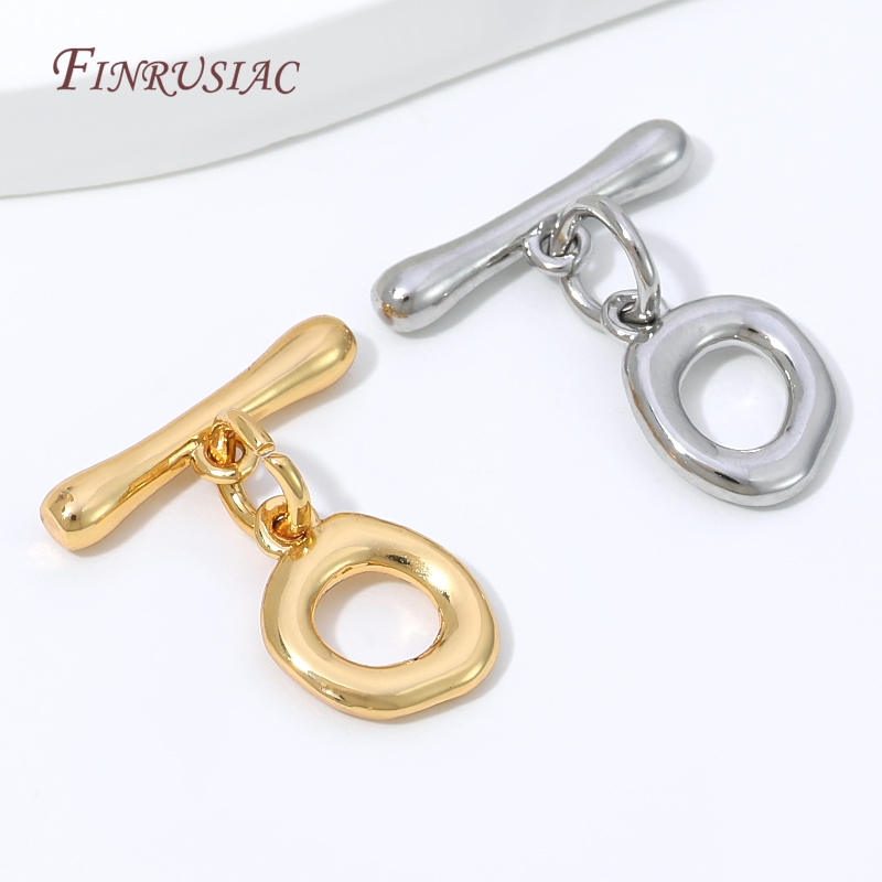 مشبك تبديل بيضاوي غير منتظم مط - مراجعة Toggle Clasp Gold وسعره