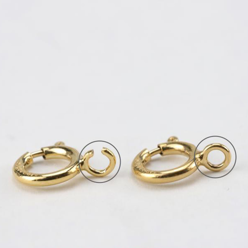 مشابك حلقات زنبركية مطلية بالذ - مراجعة Jewelry Making Supplies Wholesale وسعره